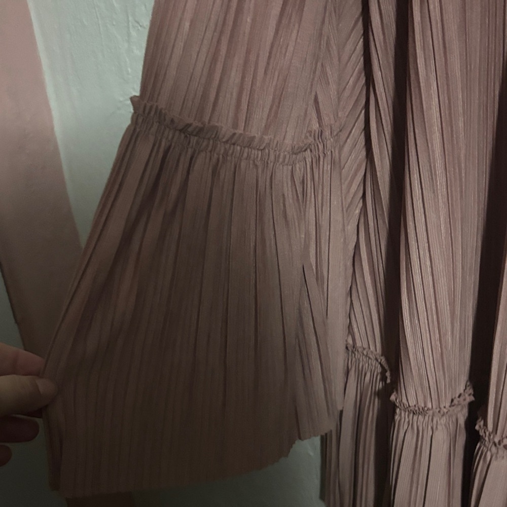 Free People Can’t Help It Pleated Mini Dress Size S - Picture 6 of 6